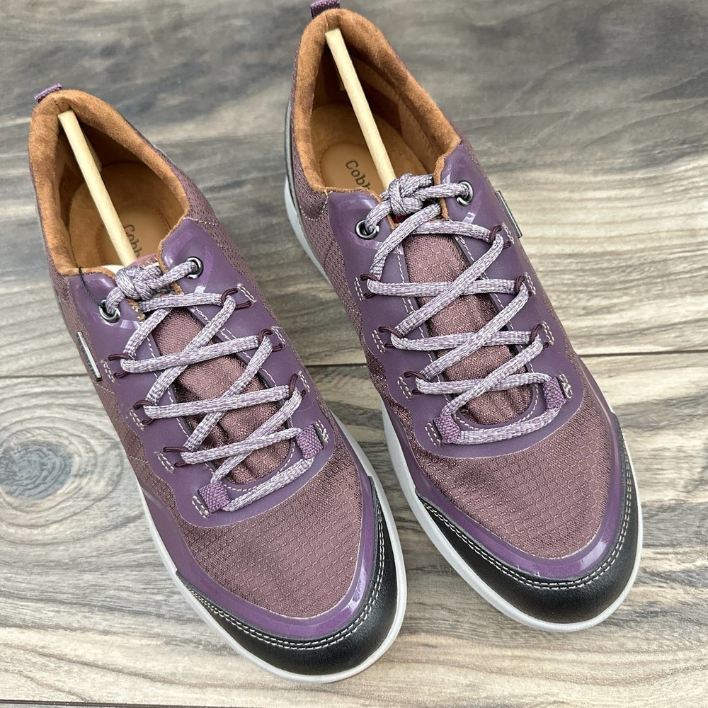 NIB Cobb Hill Rockport Skylar Waterproof Mesh Lace Up Comfort Sneaker 9M Purple - Picture 2 of 12